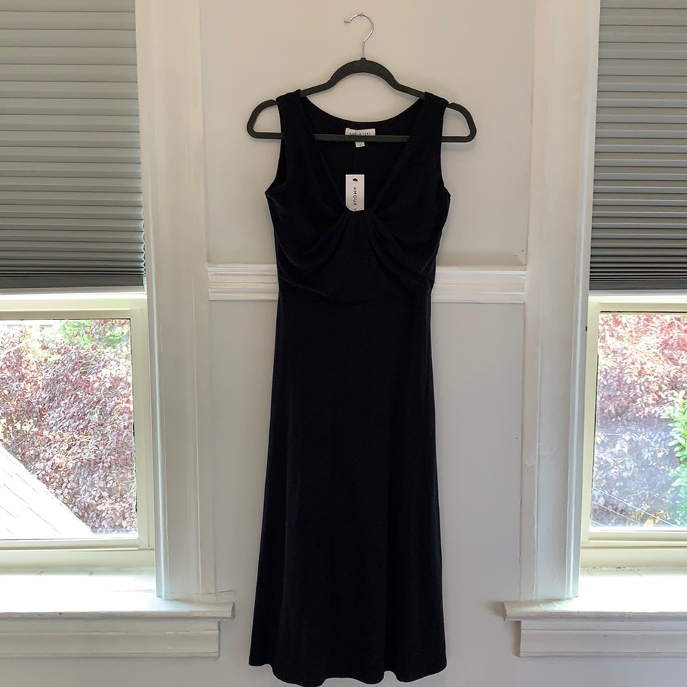 Amour Vert Alodie midi dress, organic, made in USA